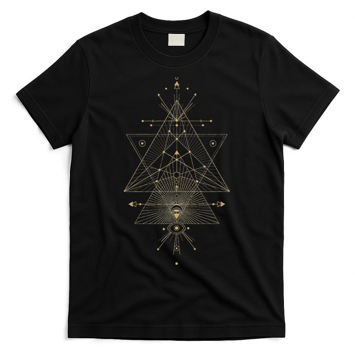 Sacred Geometry Mystical Symbol T-Shirt