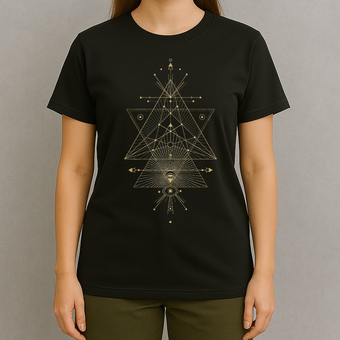 Sacred Geometry Mystical Symbol T-Shirt