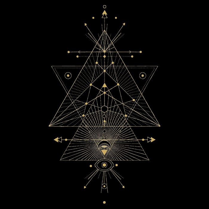 Sacred Geometry Mystical Symbol Flatbill Hat