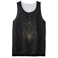 Sacred Geometry Mystical Symbol Mesh Reversible Basketball Jersey Tank