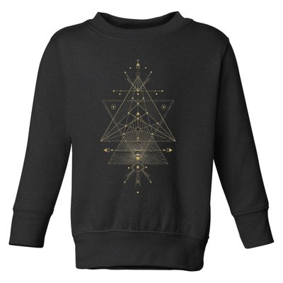 Sacred Geometry Mystical Symbol Toddler Sweatshirt