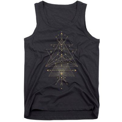 Sacred Geometry Mystical Symbol Tank Top