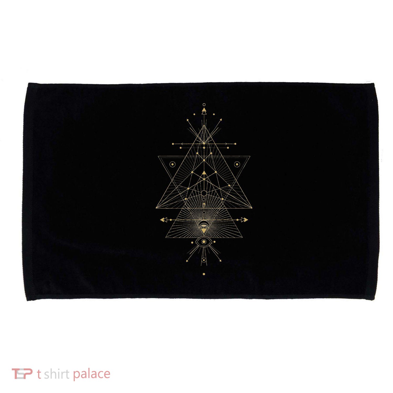 Sacred Geometry Mystical Symbol Microfiber Hand Towel