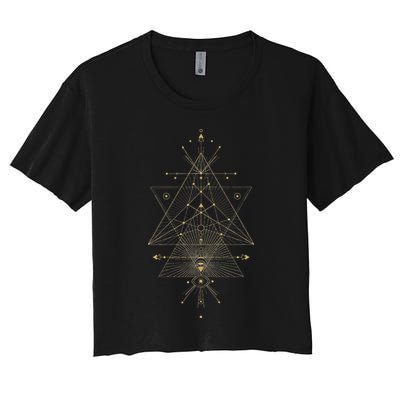 Sacred Geometry Mystical Symbol Crop Top
