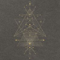 Sacred Geometry Mystical Symbol Cotton Canvas Backpack