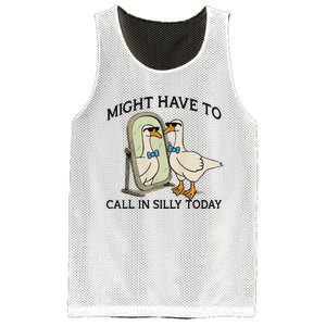 Silly Goose Might Have To Call In Silly Today Mesh Reversible Basketball Jersey Tank