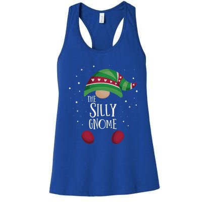 Silly Gnome Matching Christmas Pjs Family Pajamas Cool Gift Women's Racerback Tank