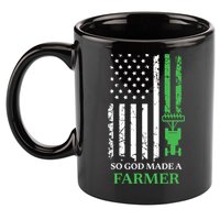 So God Made A Farmer Farming Farmer 11oz C Handle Ceramic Mug