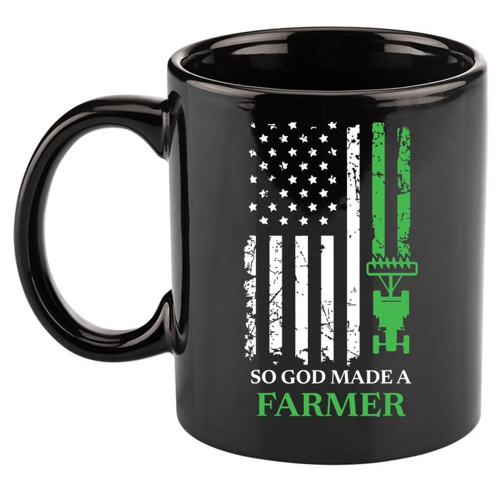 So God Made A Farmer Farming Farmer 11oz C Handle Ceramic Mug