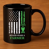 So God Made A Farmer Farming Farmer 11oz C Handle Ceramic Mug
