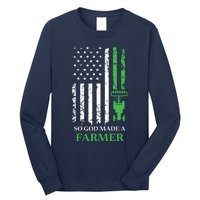 So God Made A Farmer Farming Farmer Long Sleeve Shirt