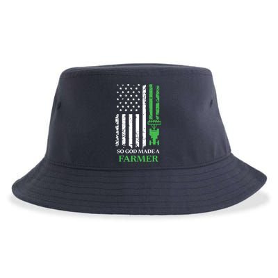 So God Made A Farmer Farming Farmer Sustainable Bucket Hat