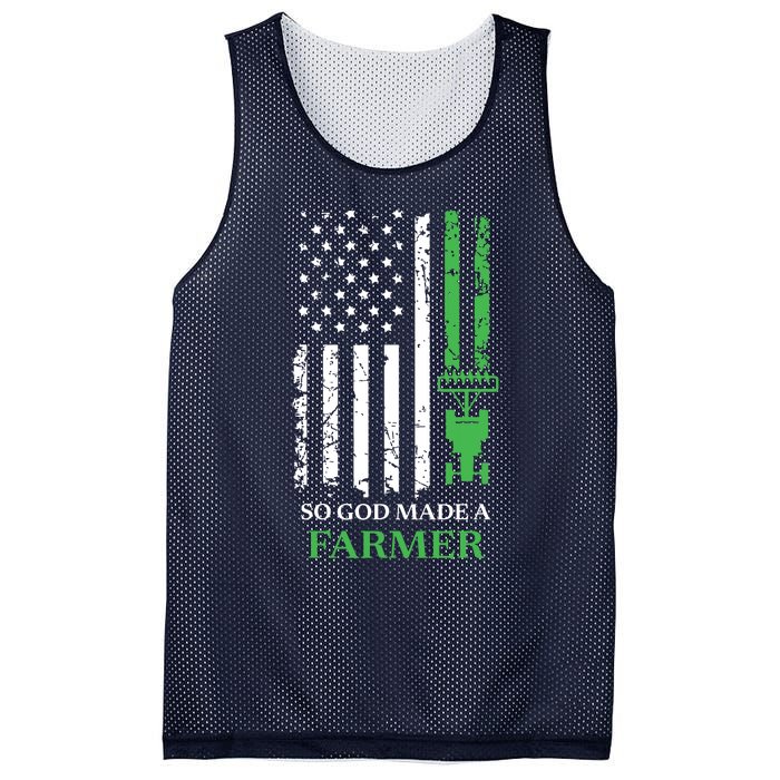 So God Made A Farmer Farming Farmer Mesh Reversible Basketball Jersey Tank