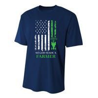 So God Made A Farmer Farming Farmer Performance Sprint T-Shirt