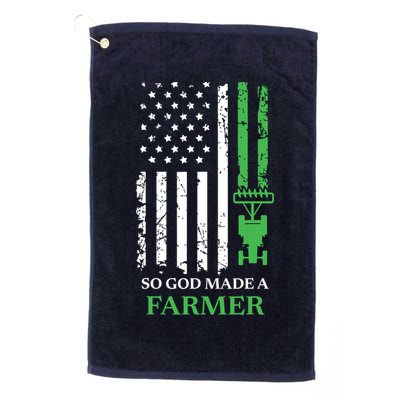So God Made A Farmer Farming Farmer Golf Towel