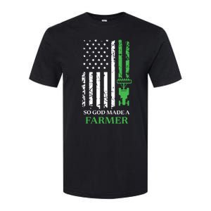 So God Made A Farmer Farming Farmer Softstyle CVC T-Shirt