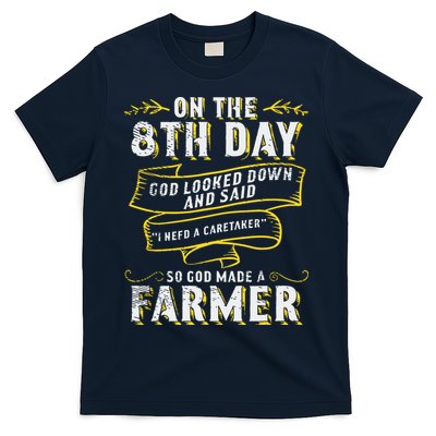 So God Made A Farmer Farming Agriculture T-Shirt