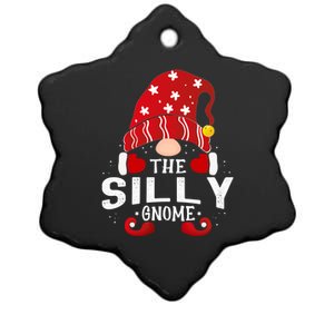 Silly Gnome Matching Christmas Pjs For Family Funny Gift Ceramic Star Ornament