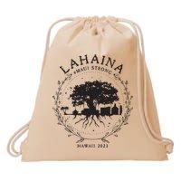 Supportive Golden Maui Strong Lahaina Banyan Tree Maui Hawaii Shoreline Drawstring Bag