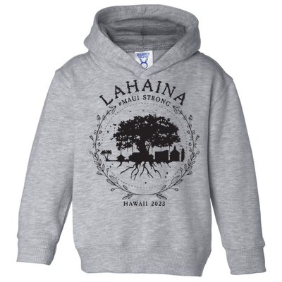 Supportive Golden Maui Strong Lahaina Banyan Tree Maui Hawaii Shoreline Toddler Hoodie