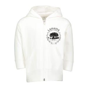 Supportive Golden Maui Strong Lahaina Banyan Tree Maui Hawaii Shoreline Toddler Zip Fleece Hoodie