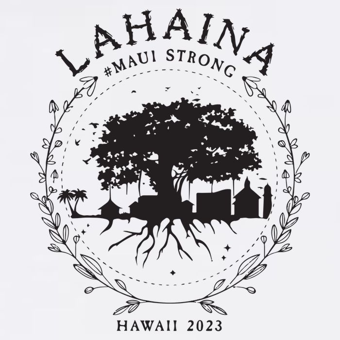 Supportive Golden Maui Strong Lahaina Banyan Tree Maui Hawaii Shoreline Magnet