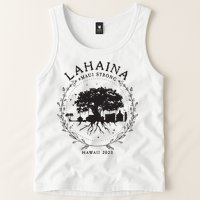Supportive Golden Maui Strong Lahaina Banyan Tree Maui Hawaii Shoreline Tank Top