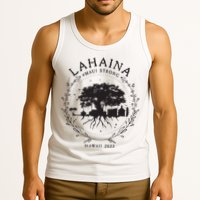 Supportive Golden Maui Strong Lahaina Banyan Tree Maui Hawaii Shoreline Tank Top
