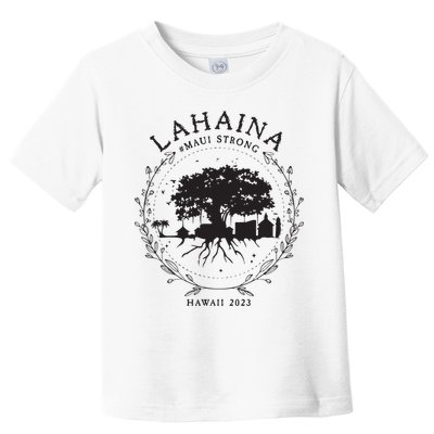 Supportive Golden Maui Strong Lahaina Banyan Tree Maui Hawaii Shoreline Toddler T-Shirt
