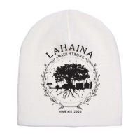 Supportive Golden Maui Strong Lahaina Banyan Tree Maui Hawaii Shoreline Short Acrylic Beanie