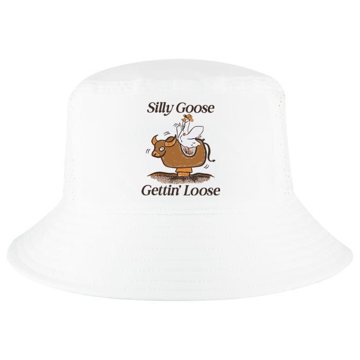 Silly Goose Mechanical Bull Gettin Loose Limited Cool Comfort Performance Bucket Hat