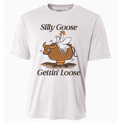 Silly Goose Mechanical Bull Gettin Loose Limited Cooling Performance Crew T-Shirt