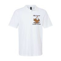 Silly Goose Mechanical Bull Gettin Loose Limited Softstyle Adult Sport Polo