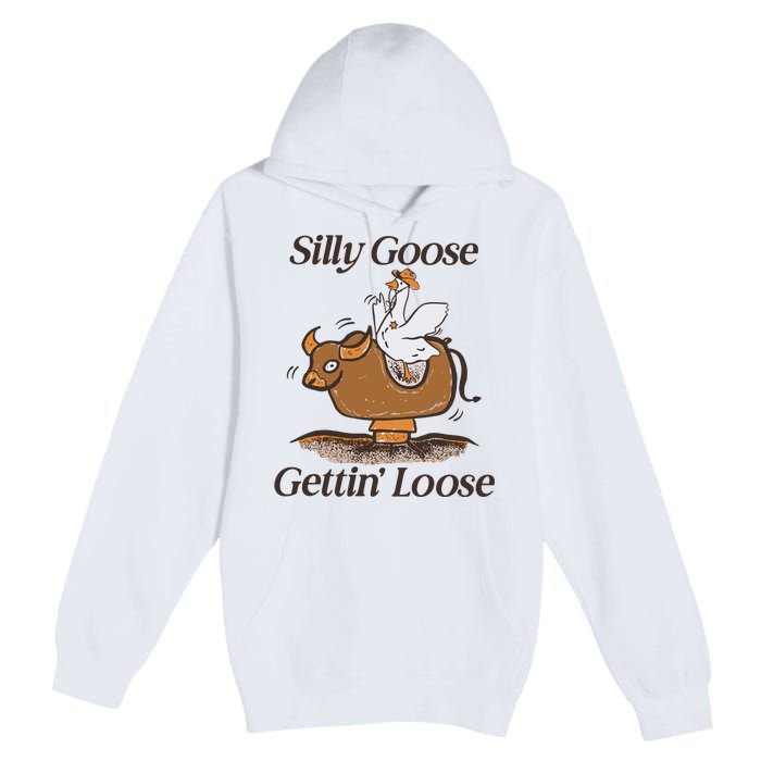 Silly Goose Mechanical Bull Gettin Loose Limited Premium Pullover Hoodie