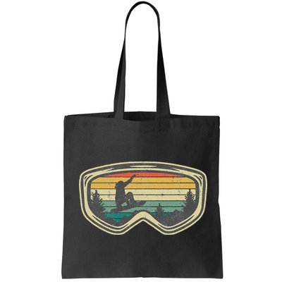 Snowboard Goggles Mountain Snowboarding Retro Vacation  Bag