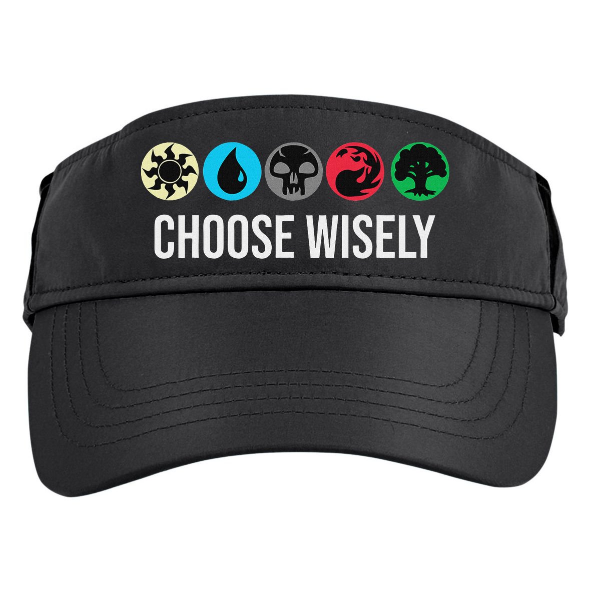Symbols Gathering Magic Choose Wisely Blue Red Green Adult Drive Performance Visor
