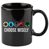 Symbols Gathering Magic Choose Wisely Blue Red Green 11oz C Handle Ceramic Mug