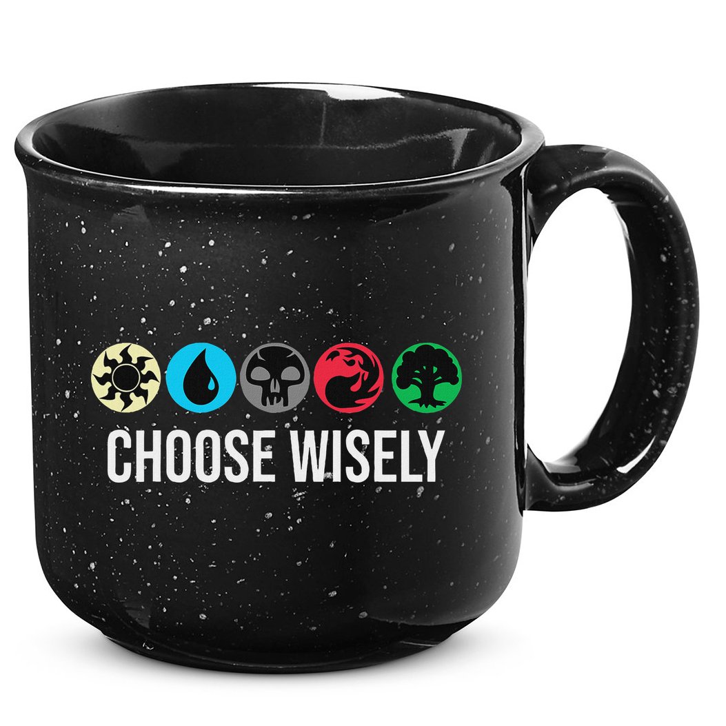 Symbols Gathering Magic Choose Wisely Blue Red Green 15oz Campfire Ceramic Mug