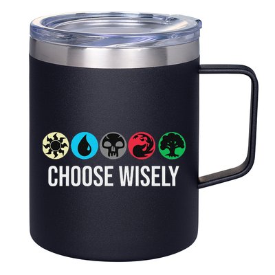 Symbols Gathering Magic Choose Wisely Blue Red Green 12oz Stainless Steel Coffee Mug
