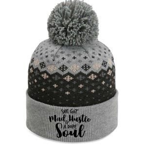 She Got Mad Hustle And A Dope Soul Inspirational Gift The Baniff Cuffed Pom Beanie