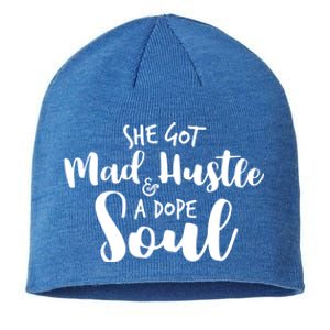 She Got Mad Hustle And A Dope Soul Inspirational Gift Sustainable Beanie