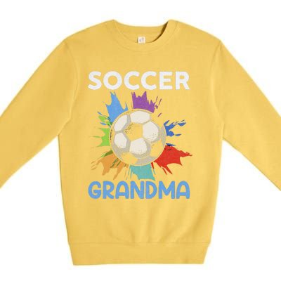 Soccer Grandma MotherS Day Gift Premium Crewneck Sweatshirt