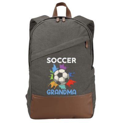 Soccer Grandma MotherS Day Gift Cotton Canvas Backpack