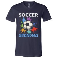 Soccer Grandma MotherS Day Gift V-Neck T-Shirt