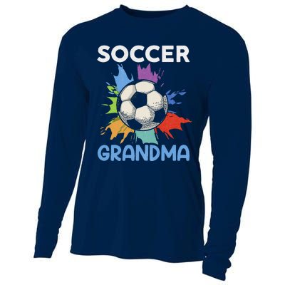 Soccer Grandma MotherS Day Gift Cooling Performance Long Sleeve Crew