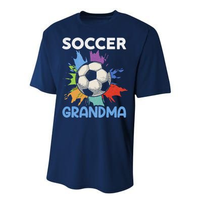 Soccer Grandma MotherS Day Gift Performance Sprint T-Shirt