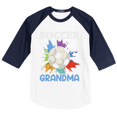 Soccer Grandma MotherS Day Gift Baseball Sleeve Shirt