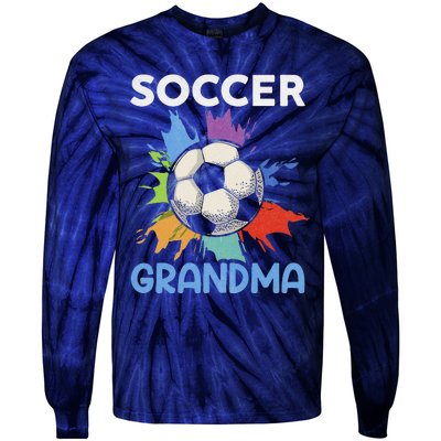 Soccer Grandma MotherS Day Gift Tie-Dye Long Sleeve Shirt