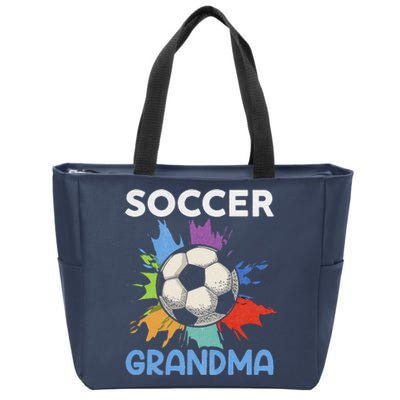 Soccer Grandma MotherS Day Gift Zip Tote Bag