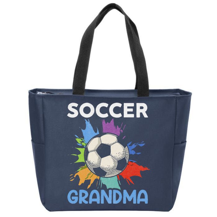 Soccer Grandma MotherS Day Gift Zip Tote Bag